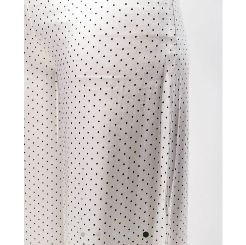 Ganni Cameron Polka Dot Palazzo Wide Leg High Rise Pants Size 6 - Picture 5 of 8